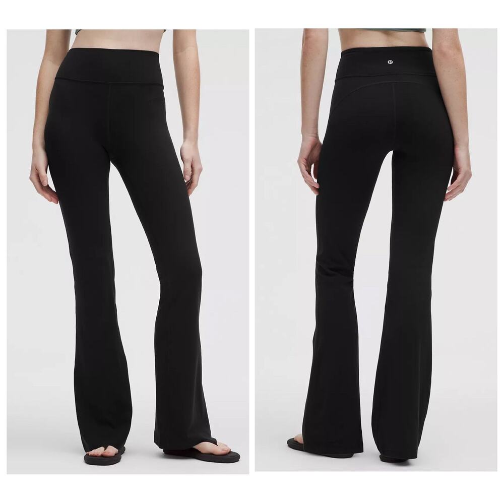 Lululemon Groove Nulu High-Rise Flared Pant Short 30” Inseam Black Size 0 NEW